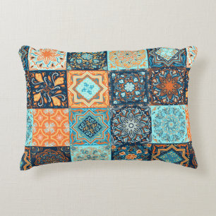 Patchwork Style. Seamless Pattern of 16 decorative Cushion