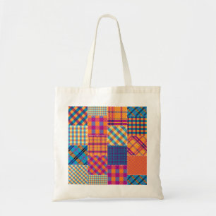 Patchwork textile: seamless vintage pattern. tote bag