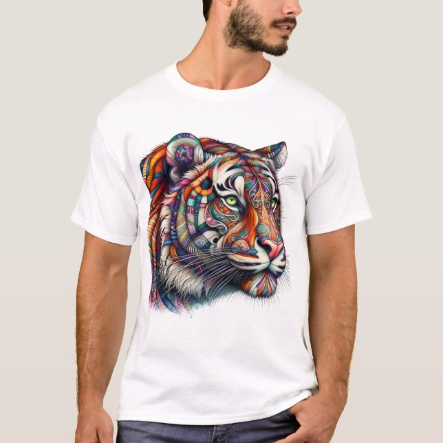 Patchwork Tiger T-Shirt (Front)