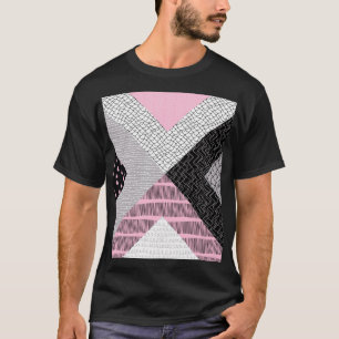 Patchwork tiles, freehand drawing pattern. T-Shirt