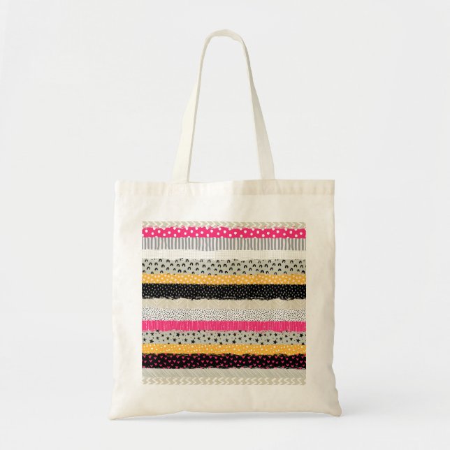 Patchwork Tiles: Versatile Seamless Design. Tote Bag (Front)