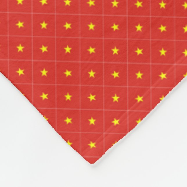 Patchwork Vietnam Flag Pattern  Fleece Blanket (Corner)