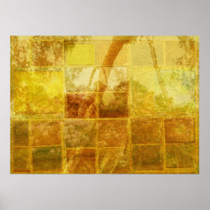 Patchwork Window Poster