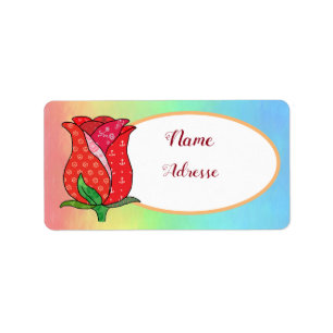 Patchworkrose  label