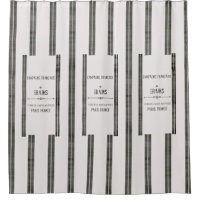 Patchy French Grain Sack SHOWER CURTAIN