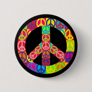 Patchy Peace 6 Cm Round Badge