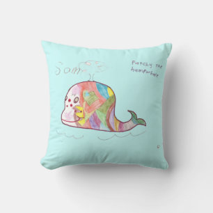 "Patchy the Humpwhate" Cushion