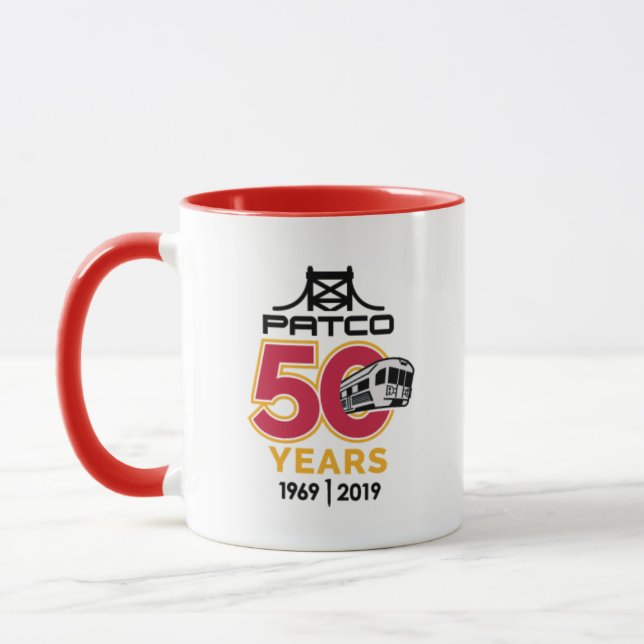 PATCO 50th Anniversary Logo Mug (Left)