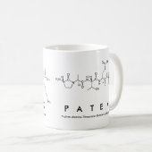 Patek peptide name mug (Front Right)