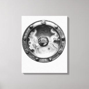 Paten with a medallion depicting the Last Canvas Print