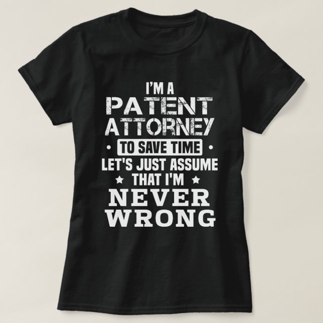 Patent Attorney T-Shirt (Design Front)