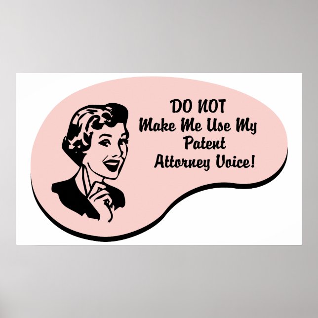 Patent Attorney Voice Poster (Front)