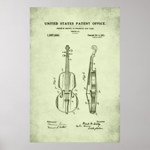 Patent - Violin - Poster