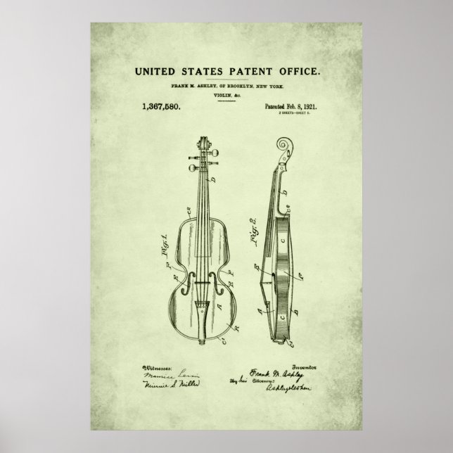 Patent - Violin - Poster (Front)