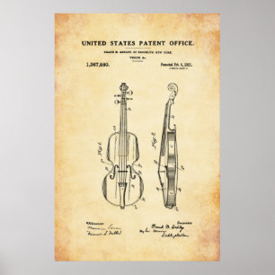 Patent - Violin - Poster