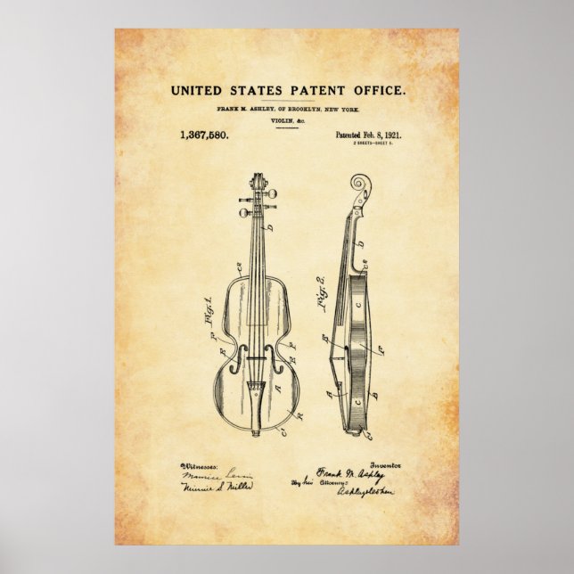 Patent - Violin - Poster (Front)