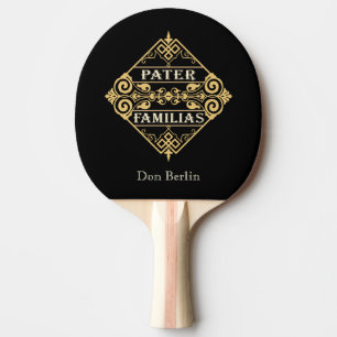 Pater Familias (Father of the Family) Fathers Day Ping Pong Paddle
