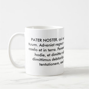 PATER NOSTER or The Our Father Coffee Mug