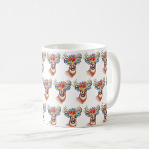 Paterna Flower Reindeer Christmas Magic Coffee Mug