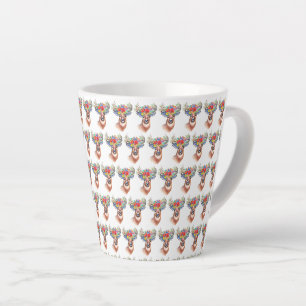 Paterna Flower Reindeer Christmas Magic Latte Mug