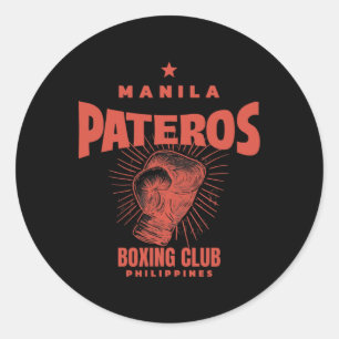Pateros Manila Boxing Club Philippines - Boxing  Classic Round Sticker