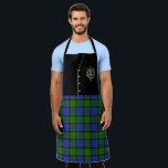 Paterson Clan Badge & Tartan Kilt Apron<br><div class="desc">Almost like wearing a kilt with a black vest! Have fun wearing this clan apron at family get togethers,  Christmas parties,  BBQ's or birthdays! Comes in all sizes so the whole family can match! You also have the option to change the strap colour. Show off your Scottish pride!</div>