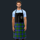 Paterson Clan Badge & Tartan Kilt Apron<br><div class="desc">Almost like wearing a kilt with a black vest! Have fun wearing this clan apron at family get togethers,  Christmas parties,  BBQ's or birthdays! Comes in all sizes so the whole family can match! You also have the option to change the strap colour. Show off your Scottish pride!</div>
