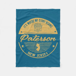 Paterson New Jersey Its Where My Story Begins _1  Fleece Blanket