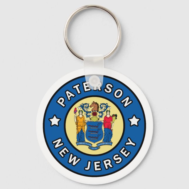 Paterson New Jersey Key Ring (Front)