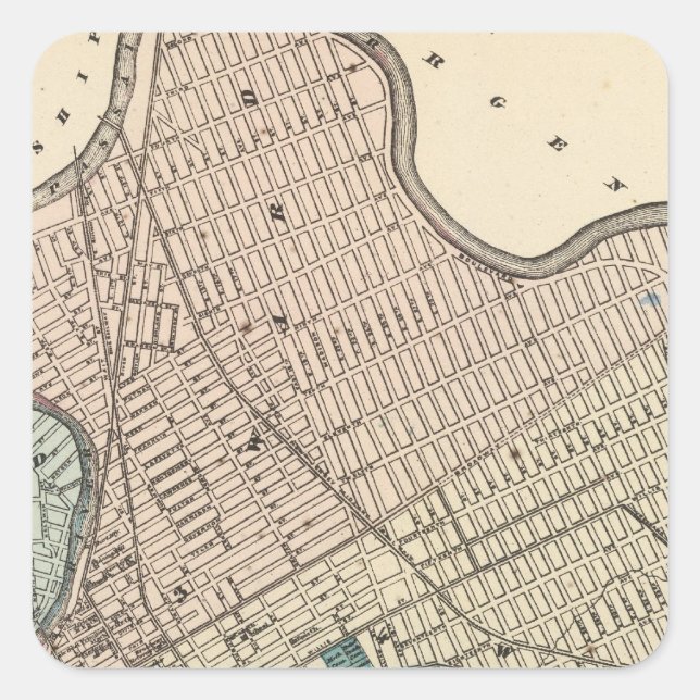 Paterson, New Jersey Square Sticker (Front)