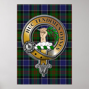 Paterson Tartan & Badge Poster
