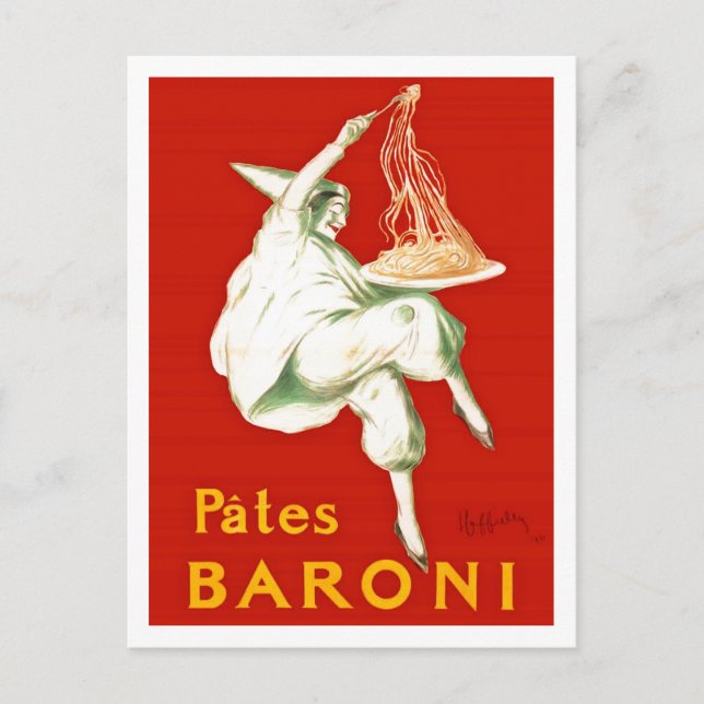 Pates Baroni Cappiello Vintage Advertisement Postcard (Front)