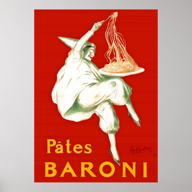 Pates Baroni Cappiello Vintage Advertisement Poster (Front)
