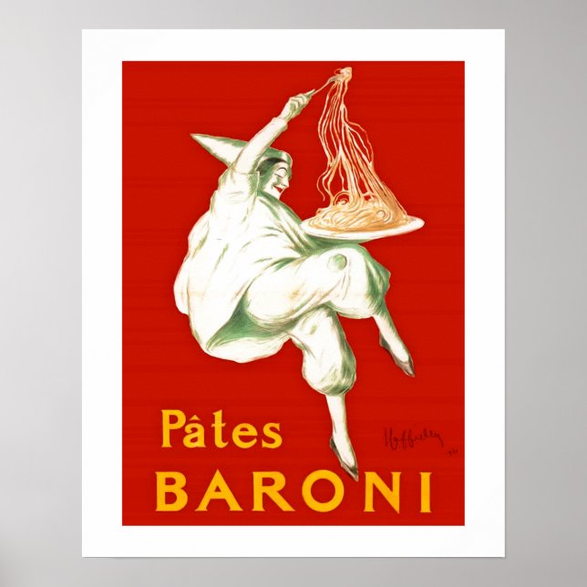 Pates Baroni Cappiello Vintage Advertisement Poster (Front)
