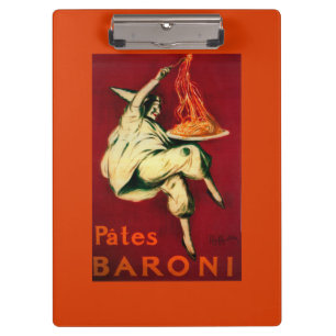 Pates Baroni Vintage PosterEurope Clipboard
