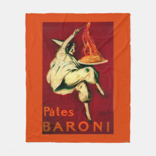 Pates Baroni Vintage PosterEurope Fleece Blanket