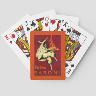 Pates Baroni Vintage PosterEurope Playing Cards