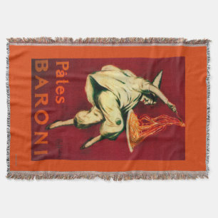Pates Baroni Vintage PosterEurope Throw Blanket