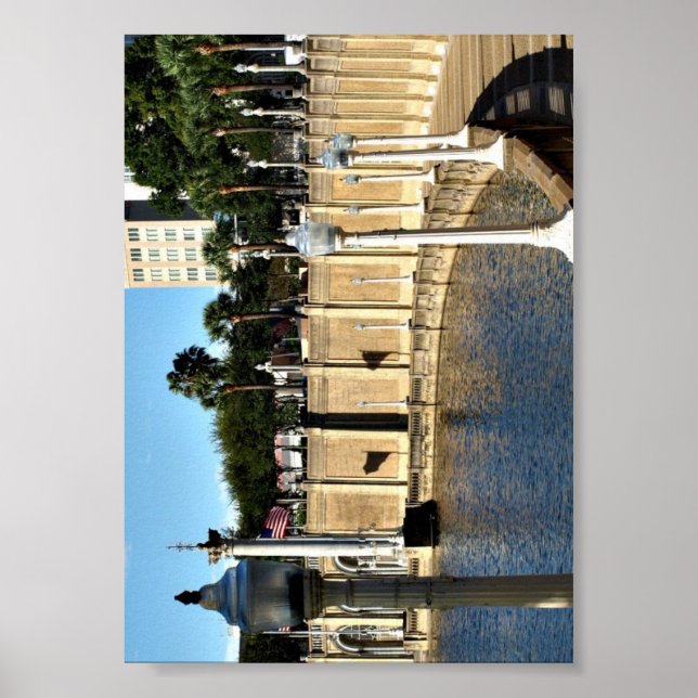 Path Around Lake Mirror on a  Poster (Front)