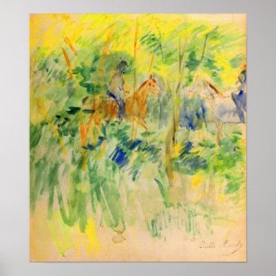 Path in Bois de Boulogne by Berthe Morisot Poster