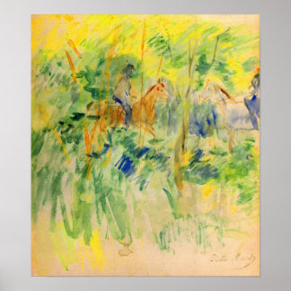 Path in Bois de Boulogne by Berthe Morisot Poster
