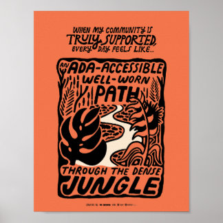 Path in the Jungle Poster