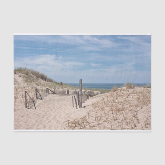 Path in the sand to the beach tissue paper (Front)