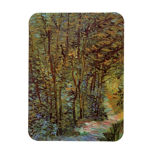 Path in the Woods by Vincent van Gogh Magnet (Vertical)