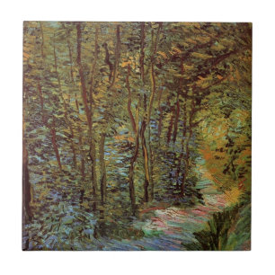 Path in the Woods by Vincent van Gogh Tile
