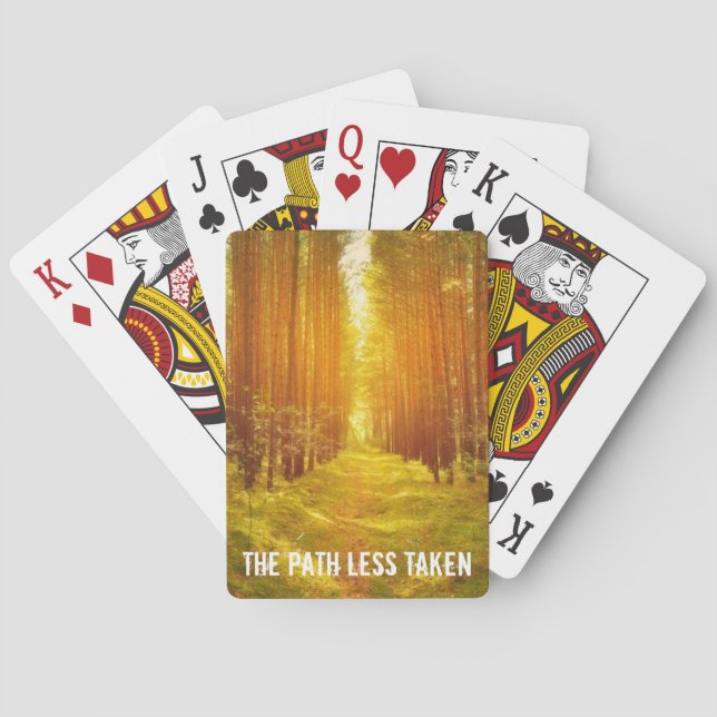 Path in the Woods Playing Cards (Back)