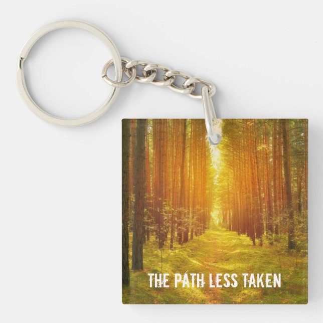 Path Less Taken Key Ring (Front)