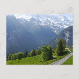 Path near Gimmelwald, Switzerland Postcard