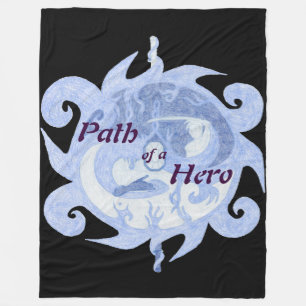 “Path of a Hero” Emblem (with title) Fleece Blanket