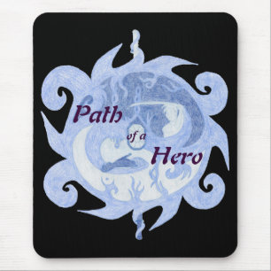 “Path of a Hero” Emblem (with title) Mouse Mat
